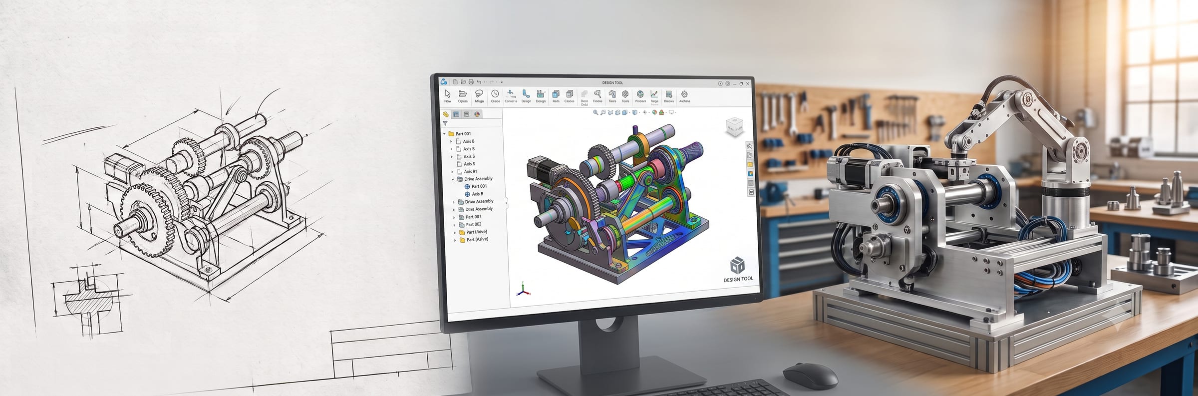 From hand drawing to CAD design and a working prototype